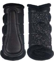 HKM Gamaschen Sparkle Beinschutz mit Glitzer Schwarz/Schwarz Größe M – Bild 1 von 1