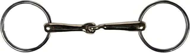 HKM Gebiss für Pferde aus Edelstahl mit hoher Krümmung 14 mm Silber – Bild 1 von 1