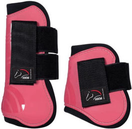 HKM Genua Gamaschen Set aus Neopren für Vollblut in Himbeere Pink – Bild 1 von 2