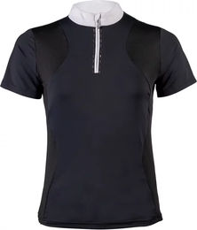 HKM Glam Turnierpolo Damen Schwarz Größe L – Bild 1 von 1
