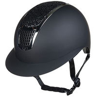 Produktbild von HKM Glamour Shield Reithelm Schwarz Silber 59-61 cm