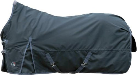 HKM Glasgow Highneckdecke 1200D mit Fleecefutter Schwarz Größe 155 – Bild 1 von 2