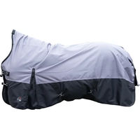 Produktbild von HKM Glasgow Outdoor-Pferdedecke mit hohem Kragen in Grau 115 cm