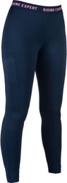 HKM Graz Reithose Damen Winter Fleece Full Grip Blau Größe 40/42 – Bild 1 von 1