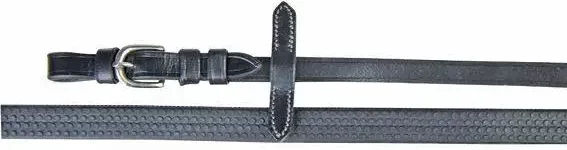 HKM Gummierte Zügel für Pferde Schwarz – Bild 1 von 1