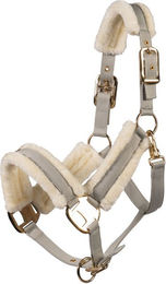 HKM Halfter Elegant Limone in Grün Gold Beige aus Polyester für Warmblut – Bild 1 von 2