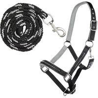 Produktbild von HKM Halfter für Pferde mit Karabiner in Schwarz für Vollblut