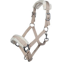 Produktbild von HKM Halfter mit Plüschpolsterung für Warmblut in Beige