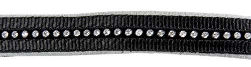 HKM Halfterset Crystal mit Halfter und Strick für Ponys und Shettys in Schwarz Grau Silber – Bild 1 von 4