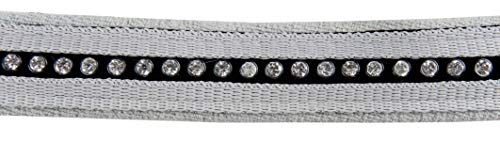 HKM Halfterset Crystal mit Karabinerstrick für Pony und Shetty in Grau/Grau – Bild 1 von 1