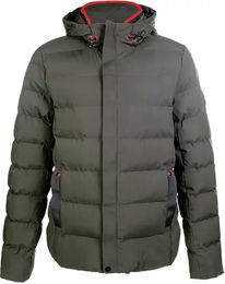 HKM Hamburg Daunenjacke mit Kapuze für Herren in Grün Größe L – Bild 1 von 1