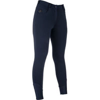 Produktbild von HKM Heiz-Reithose Comfort Full Grip für Damen in Blau Größe 46