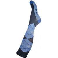Produktbild von HKM Herren Reitsocken Check Classico aus Baumwolle Blau XS Tall