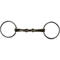 Produktbild von HKM High Curve Gebiss für Pferde doppelt gebrochen aus Edelstahl 16 mm