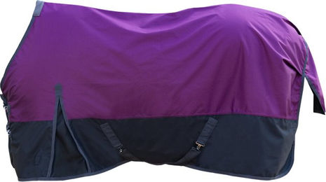 HKM Highneck Weidedecke Glasgow 1200D mit glattem Futter Lavendel Anthrazit Größe 125 – Bild 1 von 1