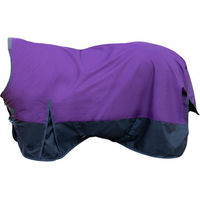 Produktbild von HKM Highneck Weidedecke Glasgow 1200D mit glattem Futter lila/schwarz Größe 125