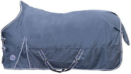 HKM Highneckdecke für Pferde in Dunkelblau mit glattem Futter Größe 165 – Bild 1 von 4