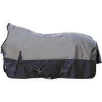 Produktbild von HKM Highneckdecke HALIFAX mit 100g Wattefüllung Grau oder Blau 115 cm
