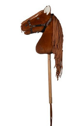 HKM Hobby Horse Premium Steckenpferd Dunkelfuchs mit Halfter Schweif und abschraubbarem Stock – Bild 1 von 5