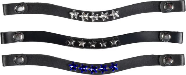 HKM Hobby Horsing Stirnbänder 3er Set Navy mit Sternenmuster – Bild 1 von 3
