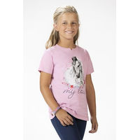 Produktbild von HKM Horse Spirit Reitshirt für Kinder aus Baumwolle Rosa Größe 152