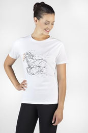 HKM Horse Spirit Reitshirt Langarmshirt für Kinder aus Baumwolle Graugrün Größe 116 – Bild 1 von 2