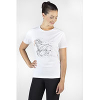 Produktbild von HKM Horse Spirit Reitshirt Langarmshirt für Kinder aus Baumwolle Graugrün Größe 116