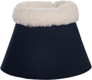 HKM Hufglocken Comfort aus Softopren mit Polsterung und Teddyrand Dunkelblau Pony – Bild 1 von 1