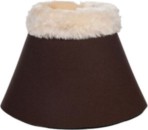 HKM Hufglocken Comfort aus Softopren mit Polsterung und Teddyrand Dunkelbraun XL – Bild 1 von 1