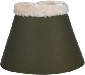 HKM Hufglocken Comfort aus Softopren mit Polsterung und Teddyrand Tannengrün Größe XL – Bild 1 von 1