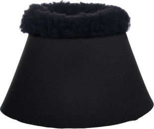 HKM Hufglocken Comfort aus Softopren mit Teddyrand und Polsterung für Vollblut Schwarz/Schwarz – Bild 1 von 1