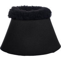 Produktbild von HKM Hufglocken Comfort aus Softopren mit Teddyrand und Polsterung für Vollblut Schwarz/Schwarz