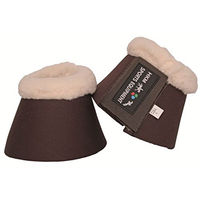 Produktbild von HKM Hufglocken Comfort Gamaschen mit Neopren-Polsterung Braun für Vollblut