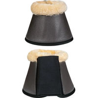 Produktbild von HKM Hufglocken Comfort Premium Fur Gamaschen mit Plüsch in Braun oder Schwarz Größe M