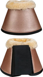 HKM Hufglocken Comfort Premium Fur Gamaschen Plüsch Gold Braun Größe M – Bild 1 von 1