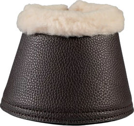 HKM Hufglocken Comfort Premium Fur II Gamaschen aus Kunstleder Braun Größe L – Bild 1 von 1