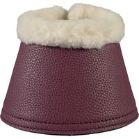 Produktbild von HKM Hufglocken Comfort Premium Fur II Gamaschen aus Kunstleder Rot Größe S