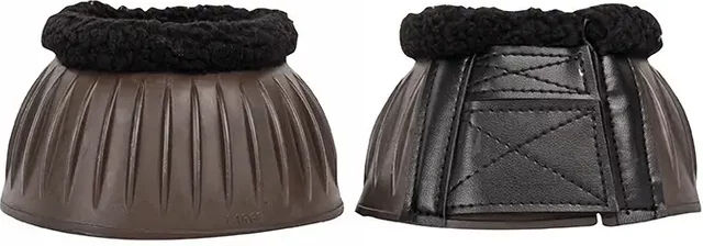 HKM Hufglocken Economic Plus Gamaschen aus Gummi Braun Größe L – Bild 1 von 1