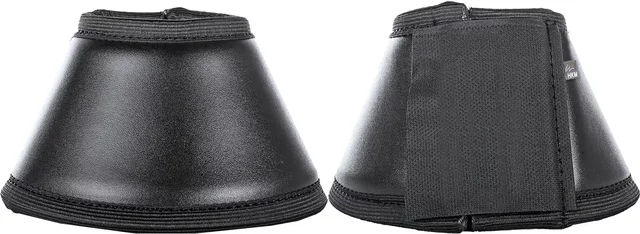 HKM Hufglocken Ella Pferdeglocken aus Kunstleder Schwarz XXL – Bild 1 von 1