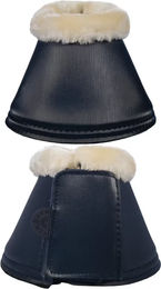 HKM Hufglocken Shiny Fur Plüsch Dunkelblau Größe S – Bild 1 von 1
