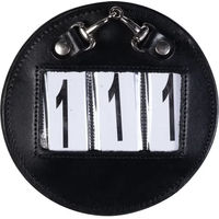 Produktbild von HKM Ida Nummernhalter Reiten aus Leder Schwarz