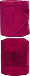 HKM Innovation Fleece-Bandagen Beinschutz 4er Set Weinrot 200 cm – Bild 1 von 1