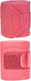 HKM Innovation Fleece-Bandagen Beinschutz Himbeere 4er Set – Bild 1 von 1