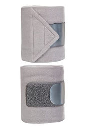 HKM Innovation Fleece Bandagen Beinschutz Steingrau 100 cm 4er Set – Bild 1 von 1