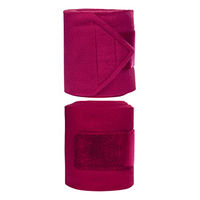 Produktbild von HKM Innovation Fleece Bandagen Beinschutz Weinrot 100 cm 4er Set