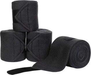 HKM Innovation Gamaschen aus Fleece Schwarz 4er Pack für Pferde – Bild 1 von 1