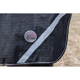 HKM Innsbruck Highneckdecke für Pferde Schwarz mit 200g Füllung Größe 115 - 200 g – Bild 1 von 5