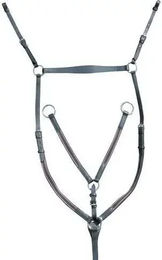 HKM Jagdhalsband für Pferde aus Leder in Schwarz – Bild 1 von 1