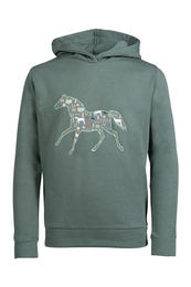 HKM Judy Kapuzenpullover für Kinder aus Baumwolle Dunkelgrün Größe 128 – Bild 1 von 2