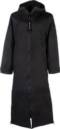 HKM Julie Reitjacke für Damen extra lang wasserdicht mit Kapuze und Fleece Schwarz XL – Bild 1 von 1